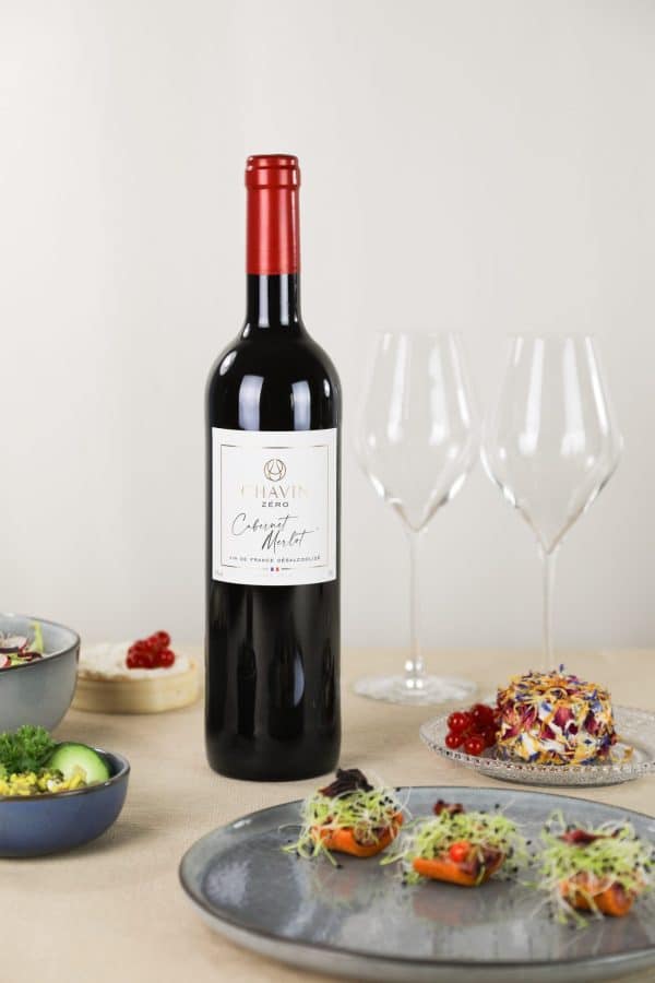 NEW!! CHAVIN ZERO Cabernet & Merlot - Vin De France Non-alcoholic - 750ml - Image 3