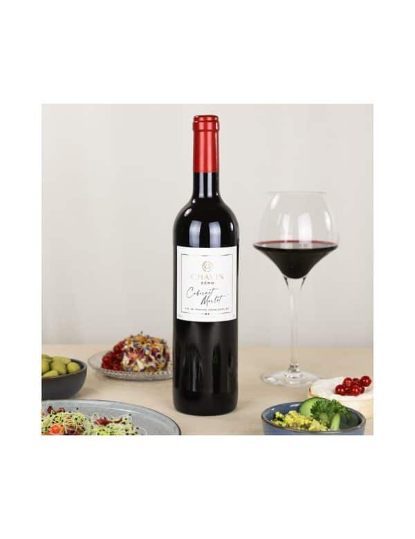 NEW!! CHAVIN ZERO Cabernet & Merlot - Vin De France Non-alcoholic - 750ml - Image 2